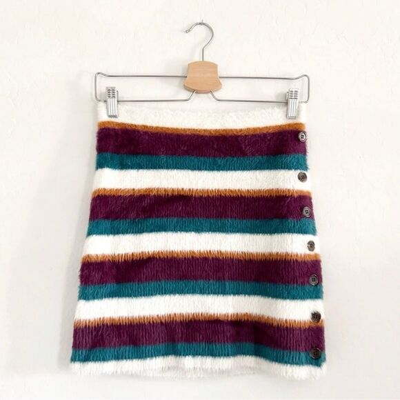 NWT Free People Ciara Sweater Mini Skirt / Fig Jam Combo Size M - Picture 2 of 14